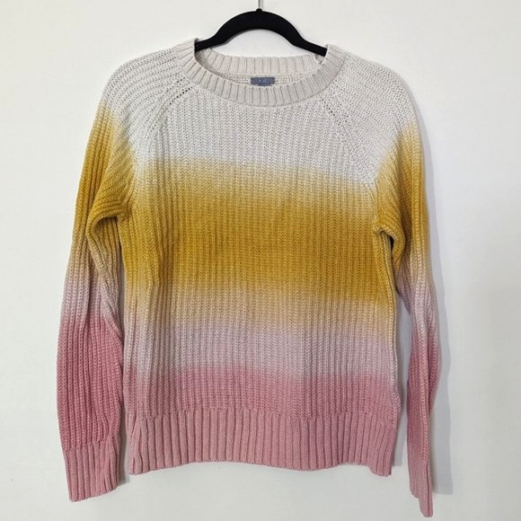 Aerie - Summer Sunshine Ombre Dip Dye Sweater Medium - Picture 1 of 11